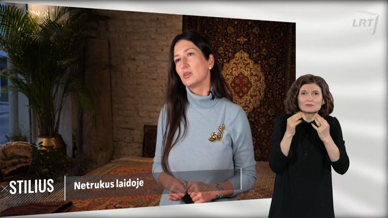 Stilius Cultural commentary TV Show in Lithuanian Sign Language