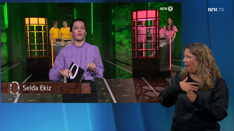 Klassequizen Educational TV Show in Norwegian Sign Language