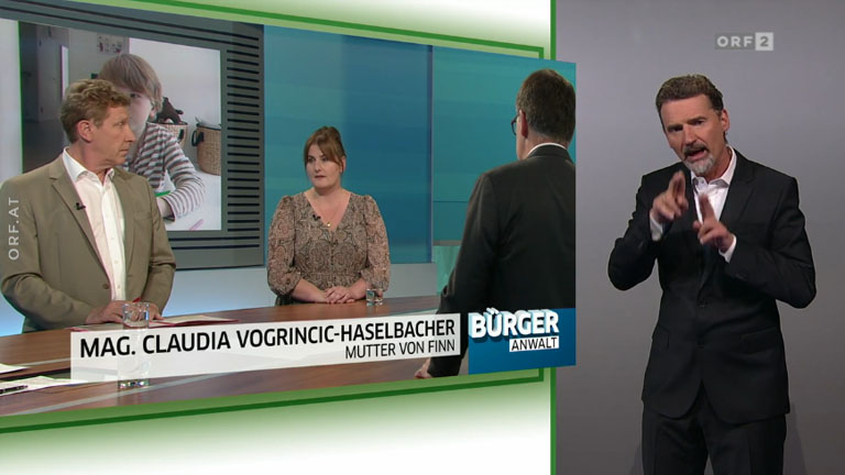 Bürgeranwalt Social commentary TV Show in Austrian Sign Language