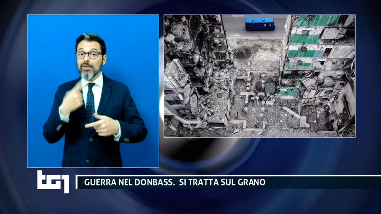 TG 1 LIS News TV Show in Italian Sign Language (in Italy)