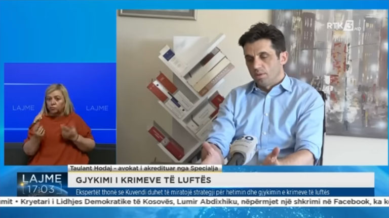 Lajme 17:00 News TV Show in Kosovar Sign Language