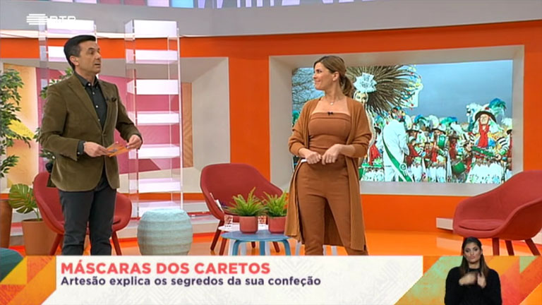 Praça da Alegria Entertainment TV Show in Portuguese Sign Language