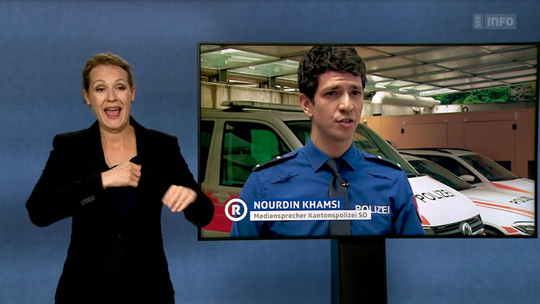 Rundschau Political commentary TV Show in Swiss-German Sign Language