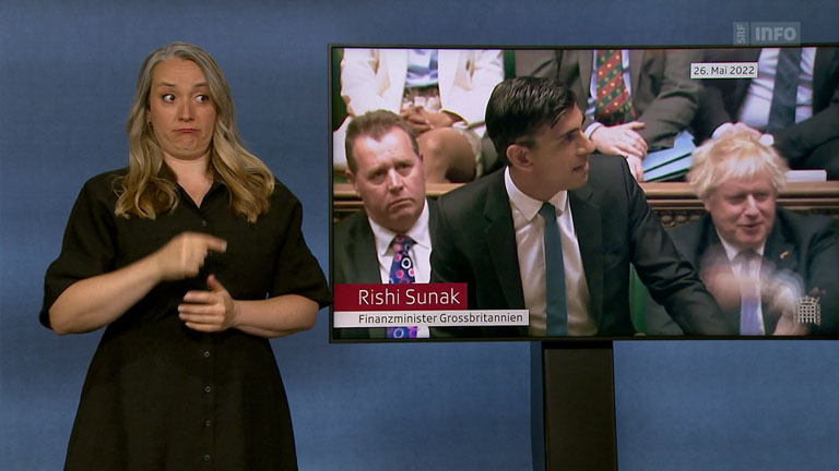 Tagesschau News TV Show in Swiss-German Sign Language